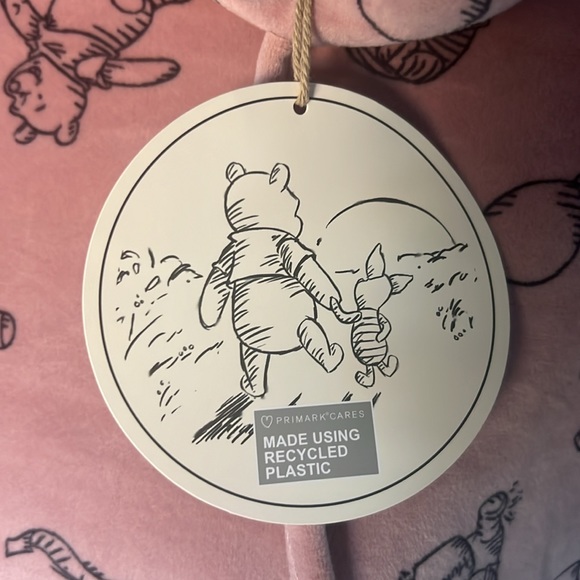 Brand new with tags Disney Winnie the Pooh pink velour cropped hoodie size lg. - Picture 3 of 6